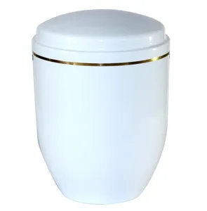 โกศใส่เถ้ากระดูกทองเหลืองรูปทรงกลมสีทอง - Product Image 2