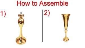 Florero de Metal chapado en oro para decoración del hogar, maceta para eventos de boda, centro de mesa para sala de estar - Product Image 4