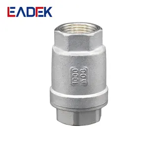 Factory Directly Supplier Stainless Steel 304 316 Spring Check Valve Female Thread Stainless Steel Vertical Check Valve