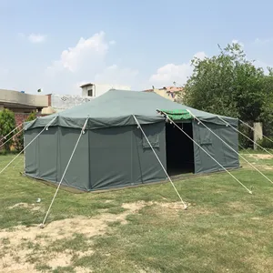 Günstiger Preis Großhandel Arabische Wüste Wasserdichte Leinwand Outdoor Camping Zelt Notfall Zelt Entlastung Flüchtling Deluxe Familien zelt