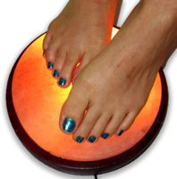 Lampes Dôme de Détoxification des Pieds au Sel de l'Himalaya – Pack Complet avec Cordon Électrique, Ampoule, Matériaux Biologiques, Masseur de Pieds Sculpté, Décoration d'Intérieur