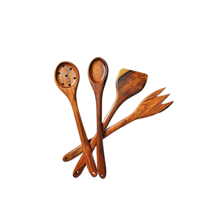 Extremely Good Design <b>Wooden</b> Non Stick Serving And <b>Cooking</b> <b>Spoons</b> Set For Kitchen Accessories Flatware Set - Product Image 2