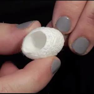 100% Naturel Écologique Fibre De Soie Visage Propre Silkworm Cocoon Écologique Cocons Beauté Soie-Laura - Product Image 1