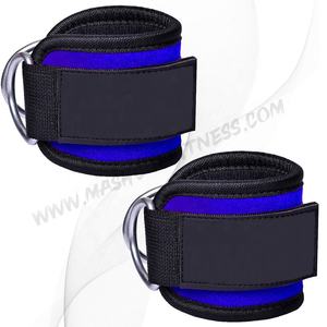 D-Anneau Néoprène Cheville Sangles Pour Poids De Levage Câble Machine Exercice Cheville Manchette Cheville Sangles Bandes Avec Grand D Anneaux pour tirer - Product Image 4