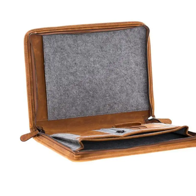 स्पार्टा असली लेदर हस्तनिर्मित लैपटॉप टैबलेट मामले बैग हैंडबैग आस्तीन 12"