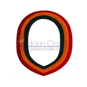 Shriner - Masonic Collar - Red Yellow Green Color Velvet Chain Lining Backing | Masonic Collar Wholesale Supplier