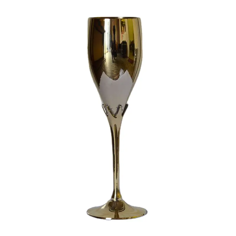 Shiny Royal mewah kuningan anggur Goblets mewah desainer gaya India mewah cangkir anggur tampilan panas untuk perlengkapan pernikahan dan pesta