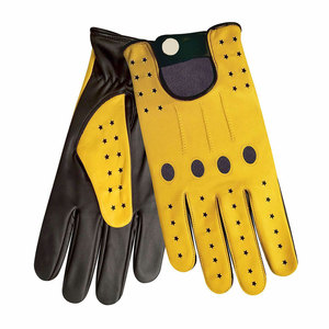 Gants de conduite en cuir véritable, souple, pour l'hiver, gants de haute qualité en peau de chèvre - Product Image 4
