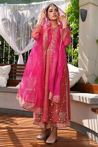 NEW- <b>Long</b> -Kurta with Stylish Plazo--<b>Dress</b> for Party-wear-<b>dress</b> with Beautiful--applique Work for Party/ Wedding =2021.. - Product Image 2