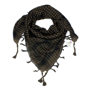 Huge Demand CRAFTSHUB Pure Cotton Khaki Arafat Scarf Unisex Long Length 100x100cms Made in Rajasthan - Product Image 1