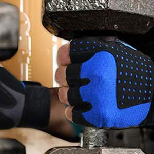 Gants de gym légers demi-doigt unisexes avec impression de logo personnalisé vêtements de fitness pour l'haltérophilie vente en gros - Product Image 5