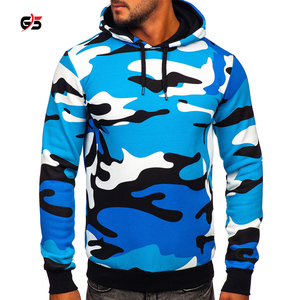 Sudadera con capucha de camuflaje para hombre, prenda deportiva masculina de manga larga con diseño multicolor, logotipo personalizado, servicio OEM, 100% de algodón, de alta calidad - Product Image 5