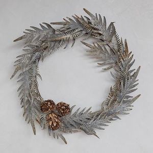 Metal <b>Wall</b> <b>Flower</b> Wreath Hanging for Home <b>Decor</b> - Product Image 5