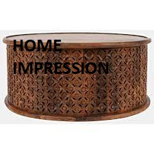 Tambor de superficie martillada de aluminio, mesa de centro, Material de púas de Metal, tambor de diseño moderno elegante, vajilla de café al precio más bajo - Product Image 5