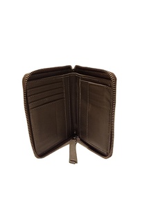 Monedero de mano de cuero genuino para mujer con característica RFID Cierre de cremallera Bordado Decoración Patrón de caramelo Forro de poliéster - Product Image 5