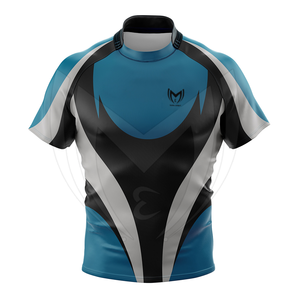 Camiseta de Rugby de Alta Calidad y Duradera de Spandex/Algodón para Hombre, Transpirable, Tallas Grandes, Anti-UV, Secado Rápido, Antibacteriana, MOQ Bajo, Fútbol - Product Image 6