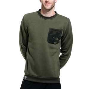 เสื้อกันหนาวผู้ชายผ้าโพลีเอสเตอร์/ ผ้าฝ้ายไซส์ใหญ่พิเศษคอลูกเรือผ้าโพลีเอสเตอร์น้ำหนักเบาออกแบบได้ตามต้องการสำหรับฤดูหนาว - Product Image 4