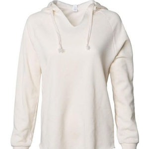 เสื้อฮู้ดผ้าฟลีซสำหรับผู้หญิง พรีเมียม สำหรับฤดูหนาว ผลิตจากผ้าฝ้ายออร์แกนิค 100% คอวี ปรับแต่งได้ ทรงลำลอง ใส่สบาย คุณภาพสูง เนื้อผ้านุ่ม - Product Image 4