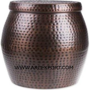 Abat-jour en laiton antique Design classique tabourets latéraux décoration moderne Standard fantaisie en gros meilleure qualité tabouret décoratif - Product Image 5