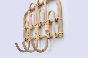 Gancho de pared de mimbre Natural - Product Image 6