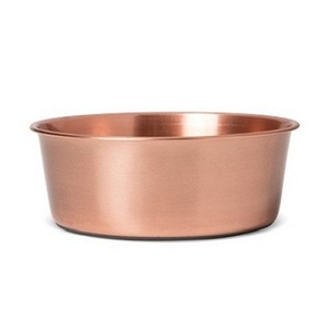 Cuenco de comida de acero inoxidable de Calidad exclusiva Diseño único Cuenco para servir postres de color cobre al precio más barato - Product Image 1