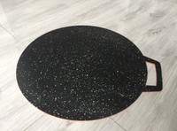 Pita Chapatti Anti Lengket Aluminium Padat/Wajan Datar untuk Dapur
