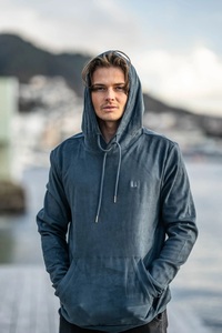 เสื้อมีฮู้ดแขนยาวแบบสวมหัวย้อมสีเสื้อผ้าหนังกลับเทียมแบบสั่งทำสำหรับฤดูหนาว - Product Image 5