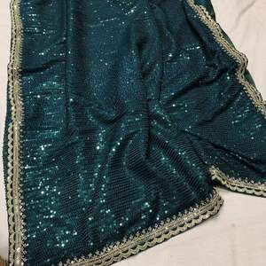 La plus belle et attrayante georgette lourde séquence travail saree avec blouse pièce femmes indiennes portent pas cher bas prix en gros - Product Image 5