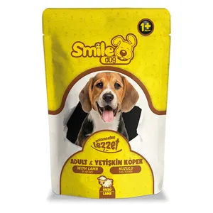 Glimlach Nat Hondenvoer Pouch Voor Volwassen Honden Met Lam In Jus 4 * 100gr * 12Pcs *