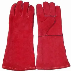 Hochtemperatur-Kuhspalt-Leders ch weißen Hitze beständige Ofen handschuhe Hoch verkaufte Export qualität Leder Ce-zertifiziert genehmigt