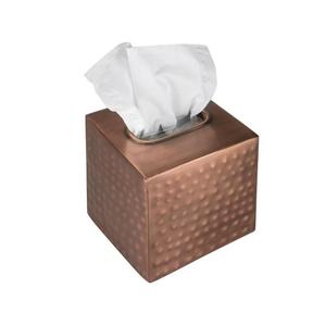 Boîte à serviettes en bronze martelé pour hôtels et restaurants, accessoires de décoration de table, multi-usages - Product Image 1