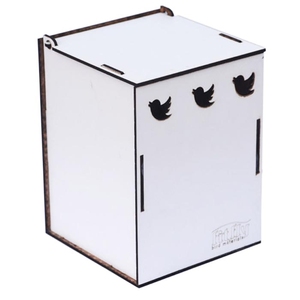 ลักซ์รังนกไม้สีขาว8ชิ้นลายสัตว์สำหรับทุกฤดูกาล - Product Image 3