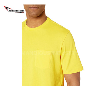 Camiseta de manga larga informal para hombre, diseño personalizado, logotipo liso, tejido de punto de poliéster/algodón, estilo de manga corta, patrón sólido - Product Image 2