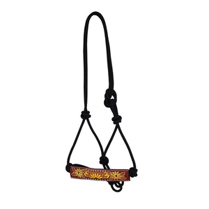NUEVO ESTILO DE GIRASOL de cuero fileteado de mano Noseband caballo pintado cuerda Halter - Product Image 1