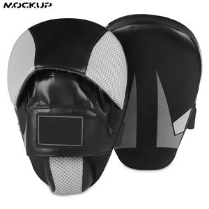 High Quality Leather Boxing Mitts and <b>Focus</b> <b>Pad</b> for MMA Muay Thai Kickboxing Training Punching Target Hand <b>Pads</b> - Product Image 4