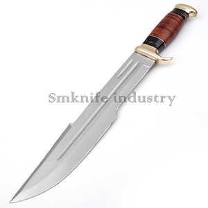 Damascus Knife Custom Handmade Black Bull Horn Handle Beautiful Bowie Hunting Knife (smk1566) - Product Image 5