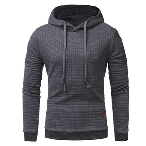 Sudadera con capucha y cremallera completa personalizada para hombre, Sudadera con capucha de poliéster de algodón de invierno a la moda, tejido de punto anticontracción - Product Image 2
