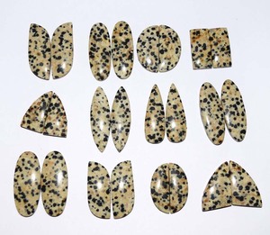 หินแจสเปอร์ Cabochon แบบธรรมชาติสำหรับทำเครื่องประดับ,อัญมณีคู่ฟรีไซส์สำหรับทำเครื่องประดับ Diy - Product Image 3