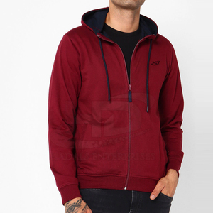 Mens Custom Design Logo Bulk Full Face Zip Hoodies Blank Fleece Casual Wear Men Full Zip up Hoodie - Product Image 1