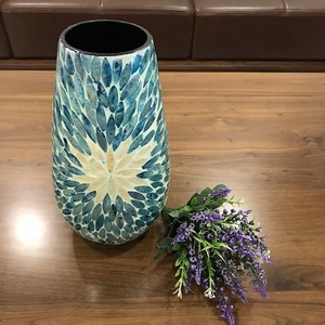 High quality best selling handmade blue mosaic <b>vase</b> <b>for</b> home decor from Vietnam - Product Image 1