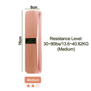 Bandes de résistance colorées en latex de coton pour femmes, étirables, personnalisées, avec logo en caoutchouc - Product Image 3