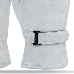 Gants de cuisine en cuir de mouton véritable, imperméables, antidérapants, compatibles écran tactile, résistants à la chaleur, doublés coton, avec sangle réglable, pour ski et snowboard - Product Image 2