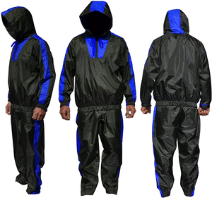 Unisex Men Women <b>Sauna</b> Suits Weight Loss Jacket + Pant Workout Sweat Sets - Product Image 1