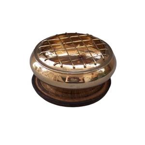 Brûleur d'encens en résine en laiton avec balai à franges, brûleur de charbon de bois fait à la main et arôme de chambre lobandaj - Product Image 2