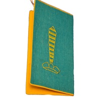 Bolsa plegable de yute orgánico para carpetas de archivos, Cartera de maletín de fieltro impresa promocional con cremallera, almacenamiento de documentos de suministros de oficina