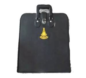 Delantal de cuero masónico de alta calidad, maletín suave con diseño 3D bordado, logotipo magnético personalizable de buena calidad - Product Image 4