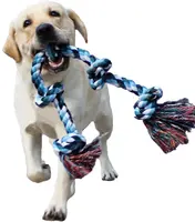 개 밧줄 완구 적합한 공격적인 chewers 터프 밧줄 장난감 애완 동물 장난감 놀이 크고 중형 개 가능