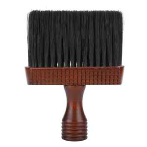 แปรงปัดฝุ่นและลำคอมือจับไม้,แปรงหวีขนนุ่มสำหรับช่างตัดผมมืออาชีพพร้อมโลโก้ส่วนตัว - Product Image 1