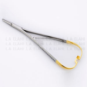 TC Castroviejo 5,5 \ "Soporte de aguja de ortodoncia recto instrumento quirúrgico Dental de potencia Manual fábrica para la venta al por mayor - Product Image 5