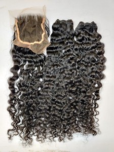 100% vierge indienne brute non traitée HD pour les extensions de fermeture 2by6 13by4 13by6 4by4 Machine Double trame 10a Grade - Product Image 3